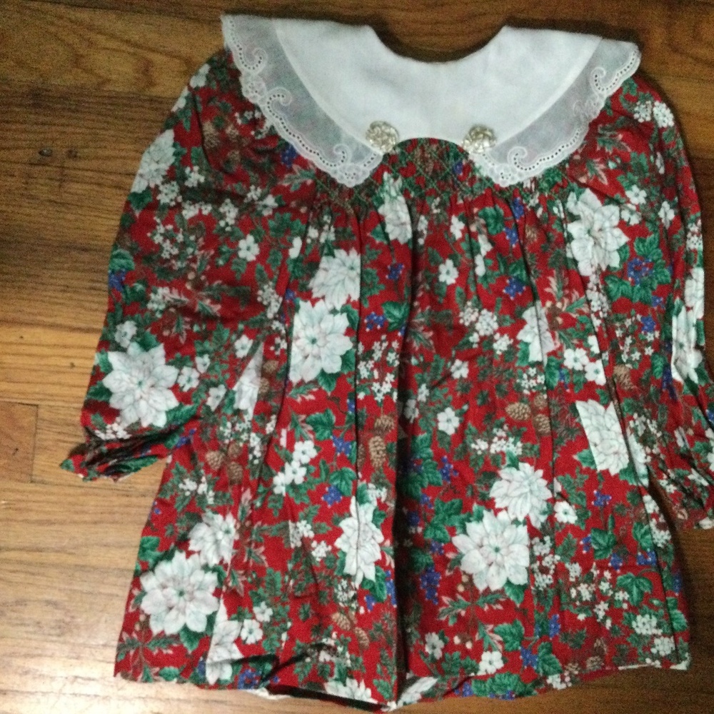 VTG Polly Flinders Christmas Party Dress Size T3